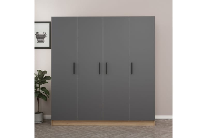 Garderobe Cambrian 180 cm - Antrasitt - Oppbevaring - Garderober & garderobesystem