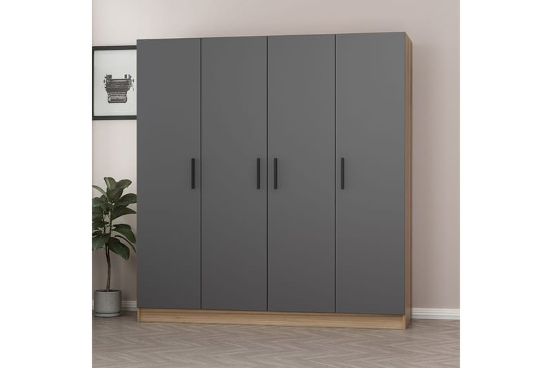 Garderobe Cambrian 180 cm - Antrasitt - Oppbevaring - Garderober & garderobesystem