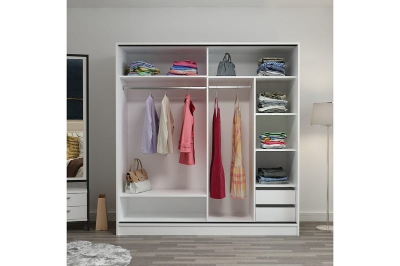 Garderobe Cambrian 180 cm - Antrasitt - Oppbevaring - Garderober & garderobesystem