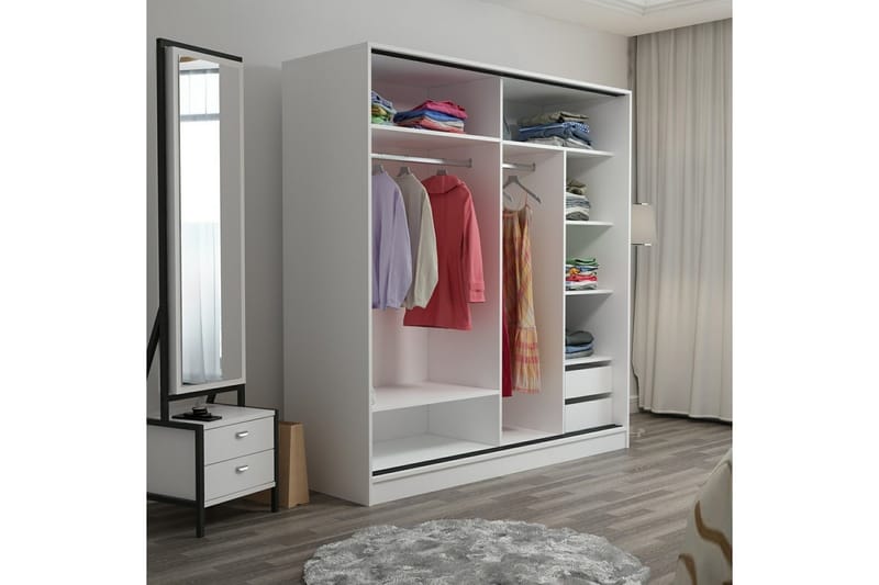 Garderobe Cambrian 180 cm - Antrasitt - Oppbevaring - Garderober & garderobesystem