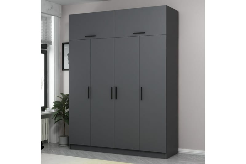 Garderobe Cambrian 180 cm - Antrasitt - Oppbevaring - Garderober & garderobesystem