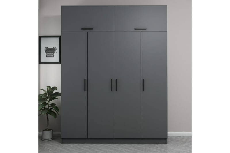 Garderobe Cambrian 180 cm - Antrasitt - Oppbevaring - Garderober & garderobesystem