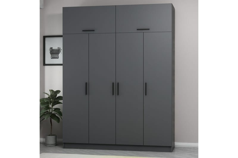 Garderobe Cambrian 180 cm - Antrasitt - Oppbevaring - Garderober & garderobesystem