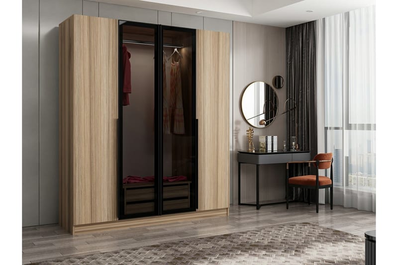 Garderobe Cambrian 180 cm - Brun - Oppbevaring - Garderober & garderobesystem