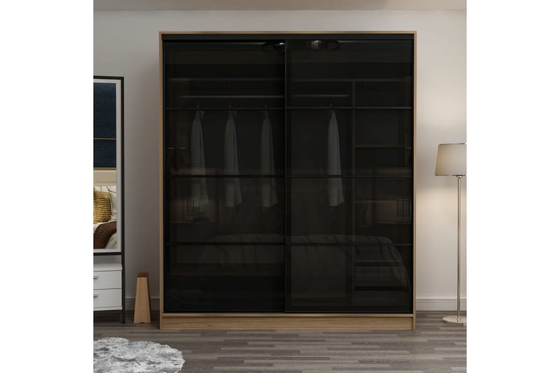 Garderobe Cambrian 180 cm - Brun - Oppbevaring - Garderober & garderobesystem