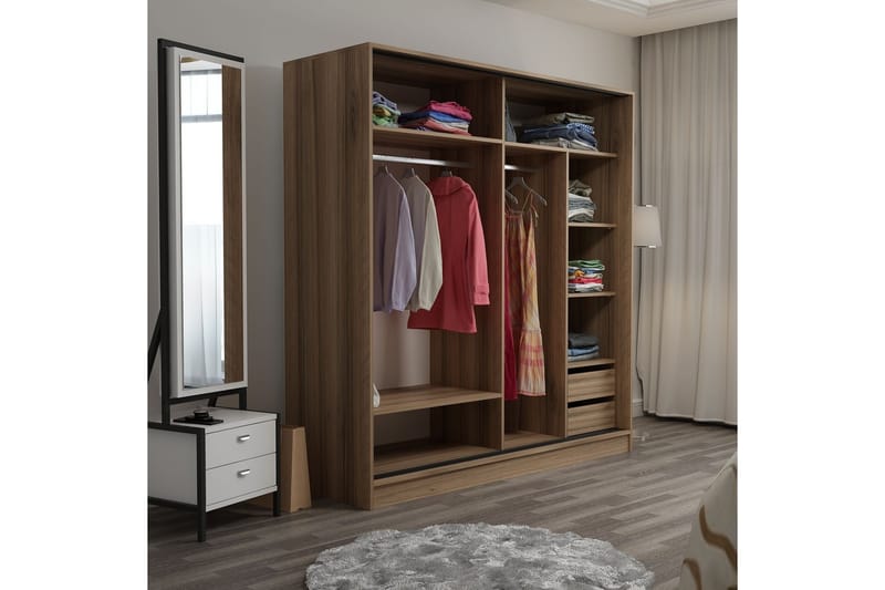 Garderobe Cambrian 180 cm - Brun - Oppbevaring - Garderober & garderobesystem