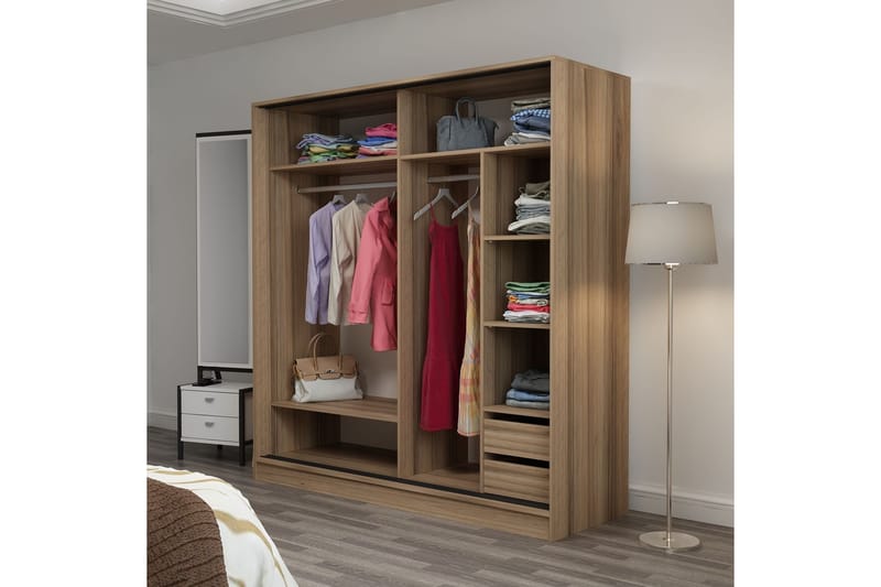 Garderobe Cambrian 180 cm - Brun - Oppbevaring - Garderober & garderobesystem