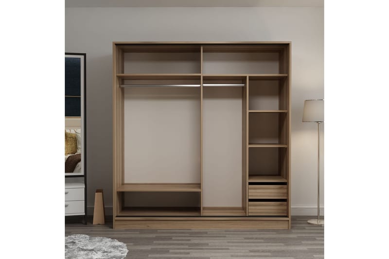 Garderobe Cambrian 180 cm - Brun - Oppbevaring - Garderober & garderobesystem