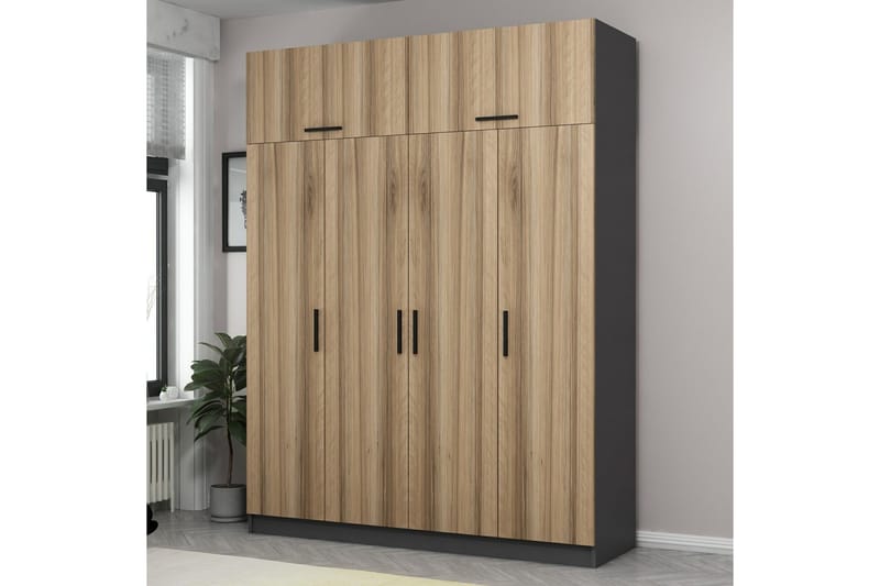 Garderobe Cambrian 180 cm - Brun - Oppbevaring - Garderober & garderobesystem