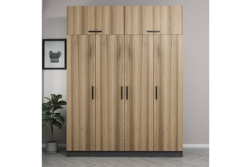 Garderobe Cambrian 180 cm - Brun - Oppbevaring - Garderober & garderobesystem