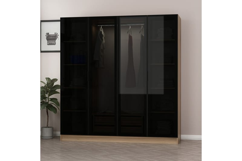 Garderobe Cambrian 180 cm - Grå - Oppbevaring - Garderober & garderobesystem