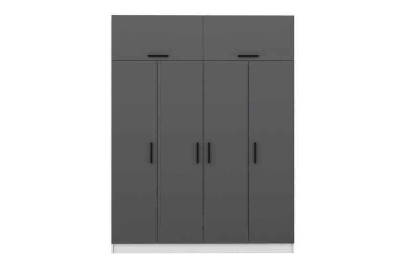 Garderobe Cambrian 180 cm - Grå/Hvit - Oppbevaring - Garderober & garderobesystem