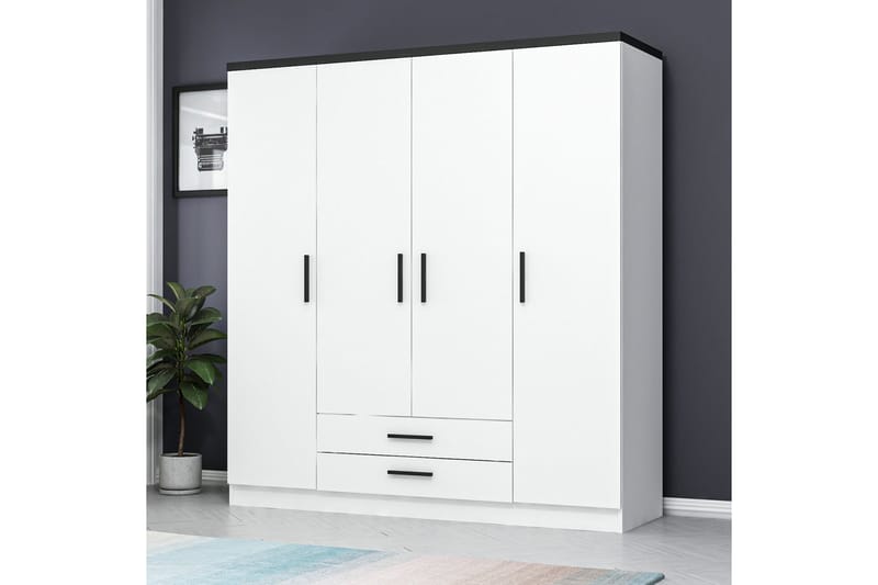 Garderobe Cambrian 180 cm - Hvit - Oppbevaring - Garderober & garderobesystem