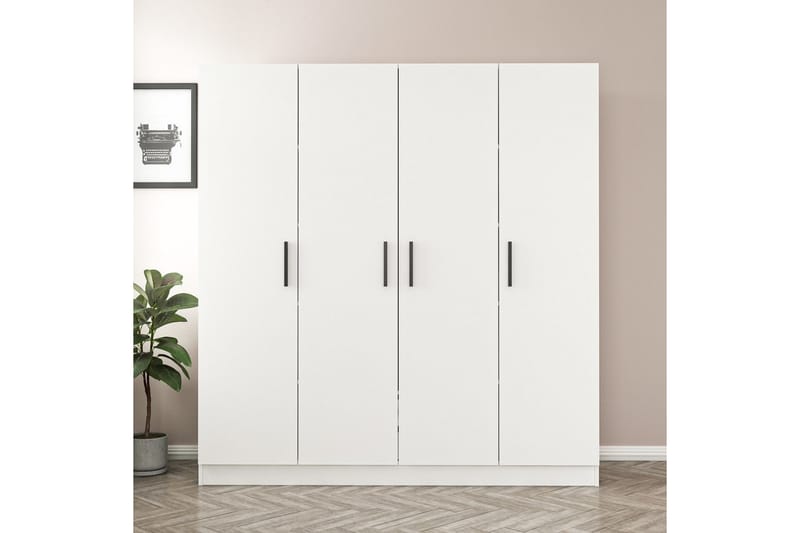 Garderobe Cambrian 180 cm - Hvit - Oppbevaring - Garderober & garderobesystem