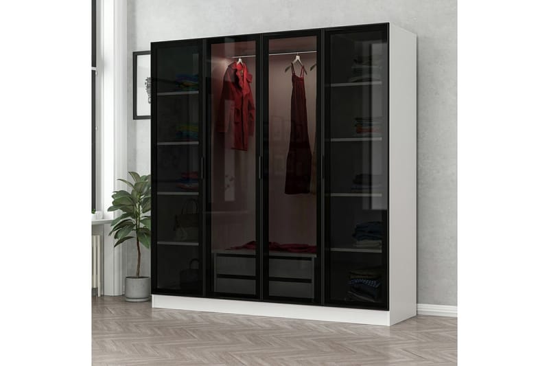 Garderobe Cambrian 180 cm - Hvit - Oppbevaring - Garderober & garderobesystem