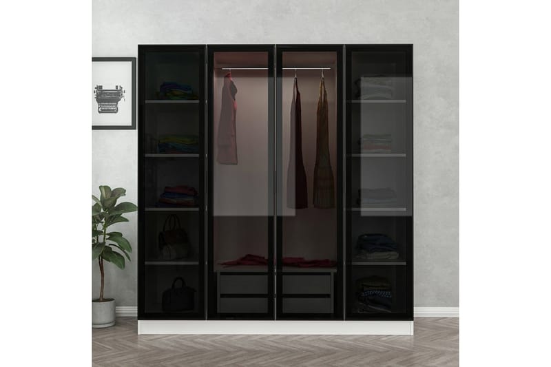 Garderobe Cambrian 180 cm - Hvit - Oppbevaring - Garderober & garderobesystem