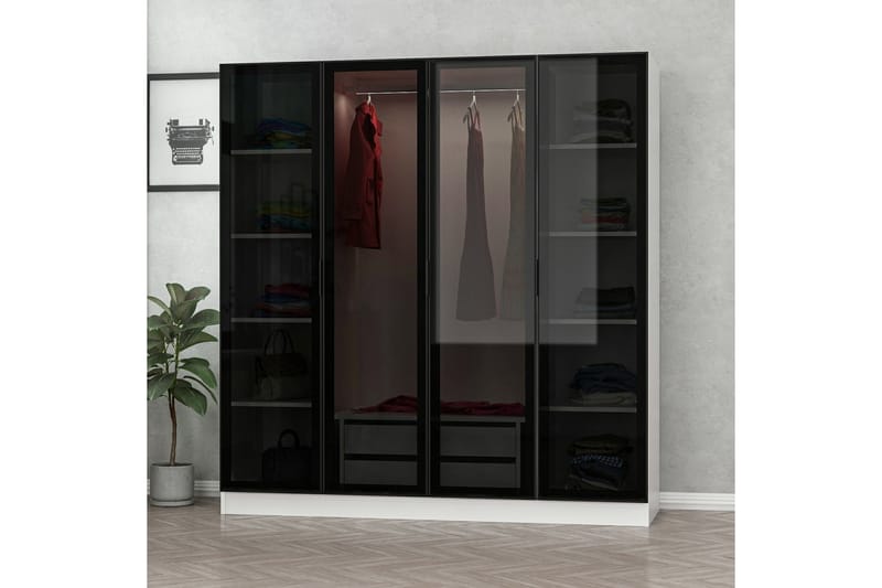 Garderobe Cambrian 180 cm - Hvit - Oppbevaring - Garderober & garderobesystem