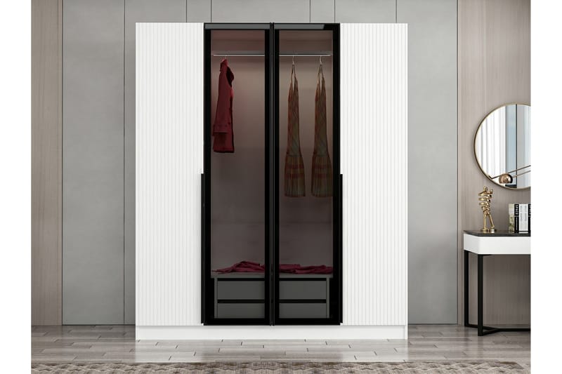 Garderobe Cambrian 180 cm - Hvit - Oppbevaring - Garderober & garderobesystem