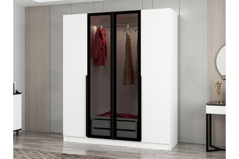 Garderobe Cambrian 180 cm - Hvit - Oppbevaring - Garderober & garderobesystem