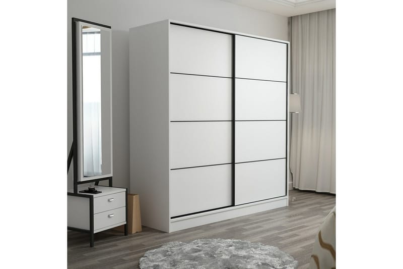 Garderobe Cambrian 180 cm - Hvit - Oppbevaring - Garderober & garderobesystem