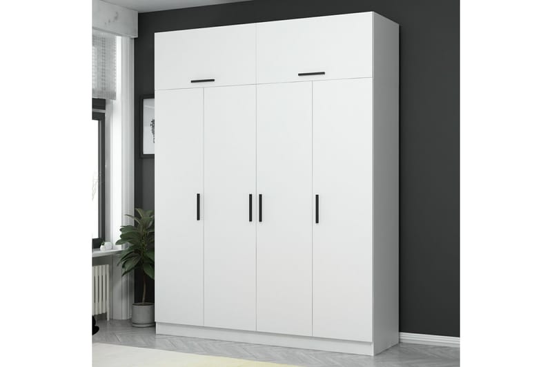 Garderobe Cambrian 180 cm - Hvit - Oppbevaring - Garderober & garderobesystem