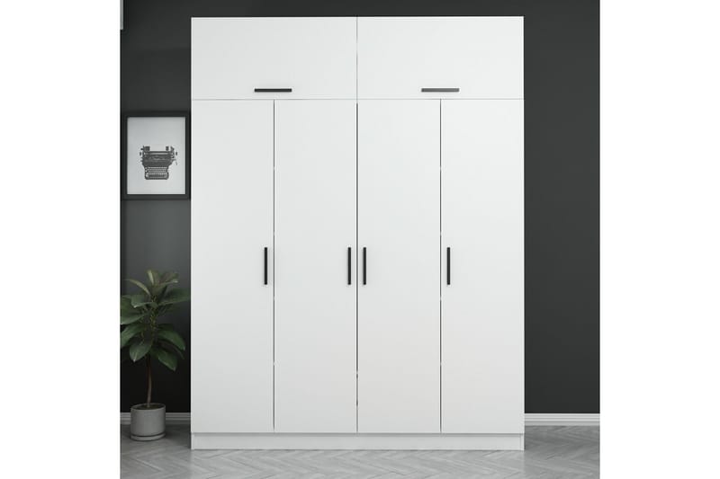 Garderobe Cambrian 180 cm - Hvit - Oppbevaring - Garderober & garderobesystem