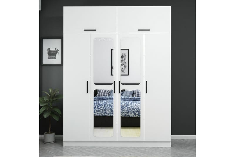 Garderobe Cambrian 180 cm - Hvit - Oppbevaring - Garderober & garderobesystem