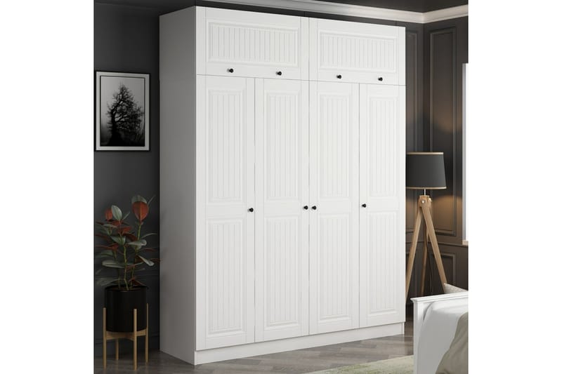 Garderobe Cambrian 180 cm - Hvit - Oppbevaring - Garderober & garderobesystem