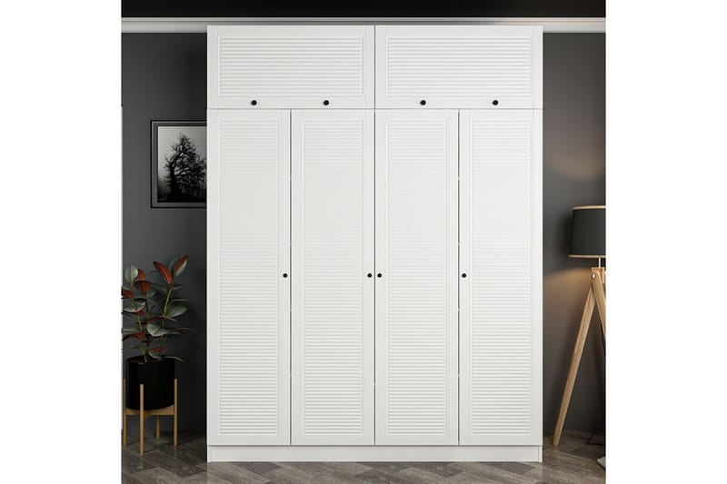 Garderobe Cambrian 180 cm - Hvit - Oppbevaring - Garderober & garderobesystem