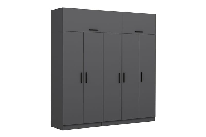 Garderobe Cambrian 225 cm - Antrasitt - Oppbevaring - Garderober & garderobesystem