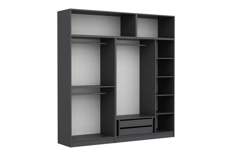 Garderobe Cambrian 225 cm - Antrasitt - Oppbevaring - Garderober & garderobesystem