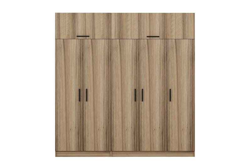 Garderobe Cambrian 225 cm - Brun - Oppbevaring - Garderober & garderobesystem