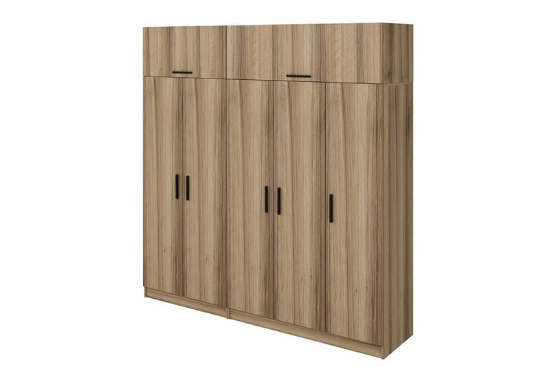 Garderobe Cambrian 225 cm - Brun - Oppbevaring - Garderober & garderobesystem