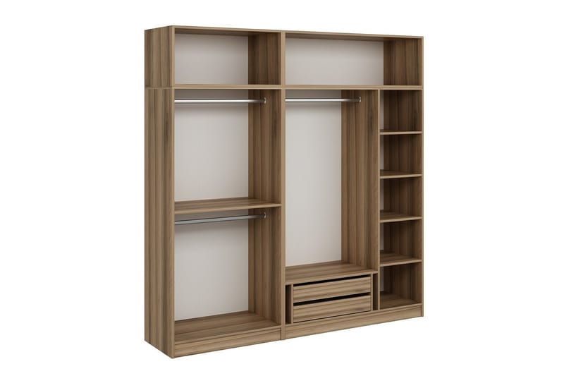 Garderobe Cambrian 225 cm - Brun - Oppbevaring - Garderober & garderobesystem