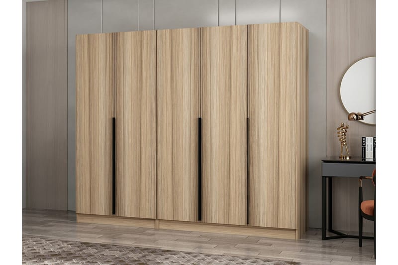 Garderobe Cambrian 225 cm - Eik - Oppbevaring - Garderober & garderobesystem