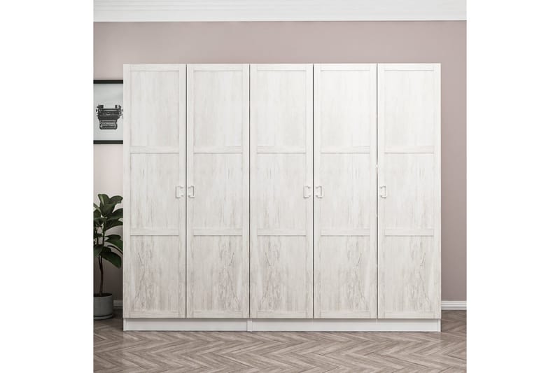 Garderobe Cambrian 225 cm - Hvit - Oppbevaring - Garderober & garderobesystem