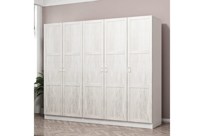 Garderobe Cambrian 225 cm - Hvit - Oppbevaring - Garderober & garderobesystem