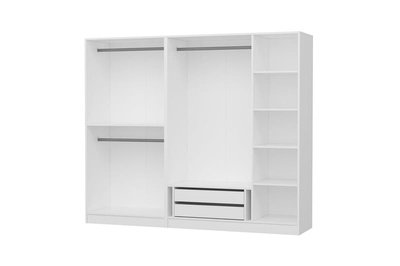 Garderobe Cambrian 225 cm - Hvit - Oppbevaring - Garderober & garderobesystem