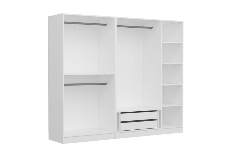 Garderobe Cambrian 225 cm - Hvit - Oppbevaring - Garderober & garderobesystem