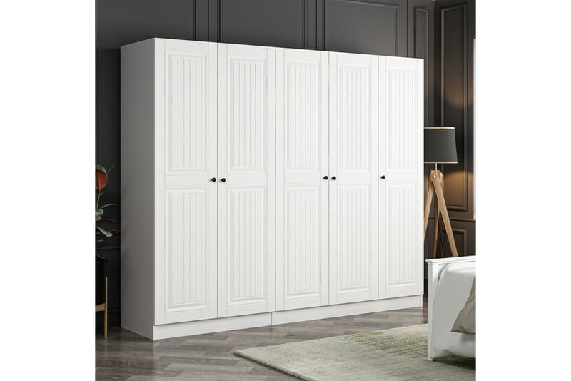 Garderobe Cambrian 225 cm - Hvit - Oppbevaring - Garderober & garderobesystem