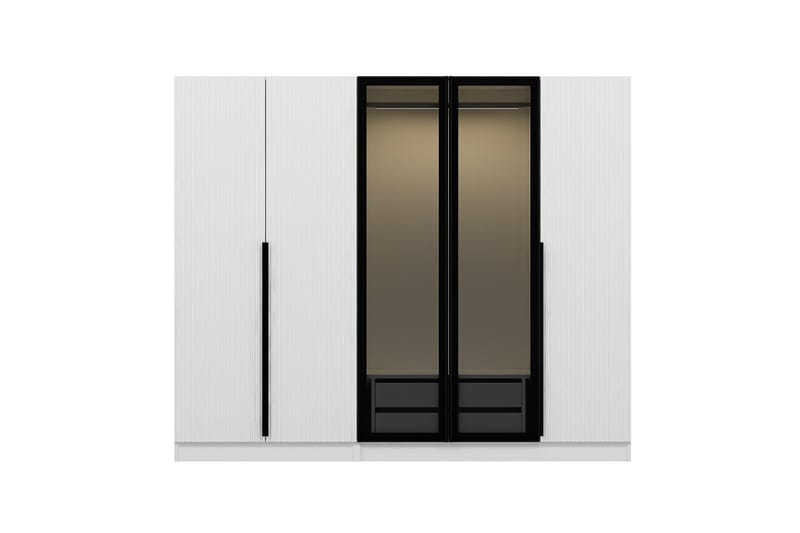 Garderobe Cambrian 225 cm - Hvit - Oppbevaring - Garderober & garderobesystem