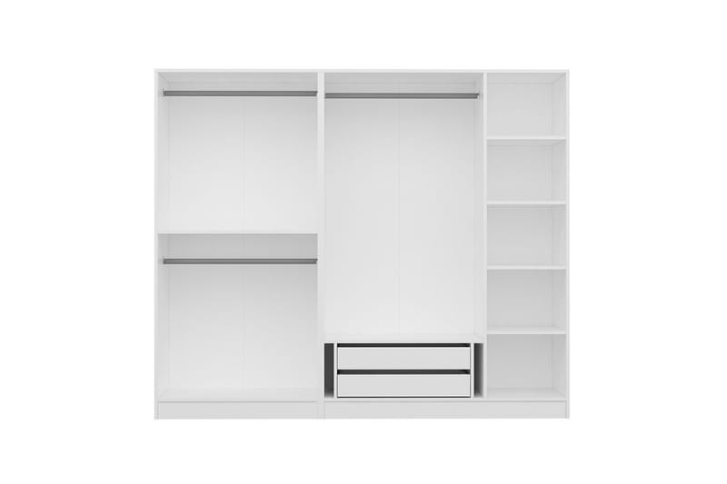 Garderobe Cambrian 225 cm - Hvit - Oppbevaring - Garderober & garderobesystem