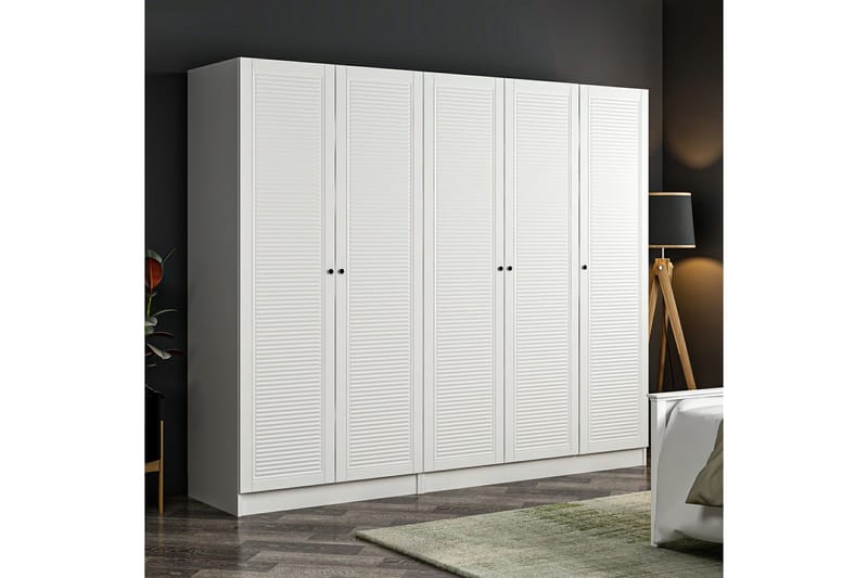 Garderobe Cambrian 225 cm - Hvit - Oppbevaring - Garderober & garderobesystem