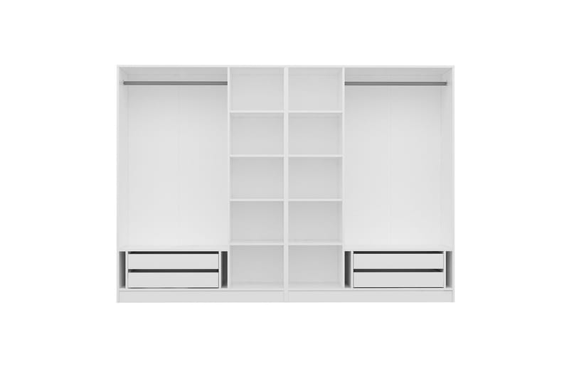 Garderobe Cambrian 225 cm - Hvit - Oppbevaring - Garderober & garderobesystem