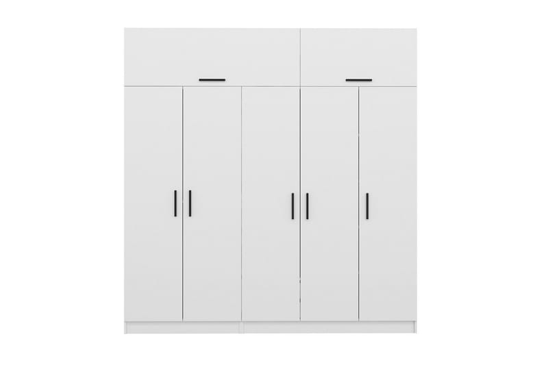 Garderobe Cambrian 225 cm - Hvit - Oppbevaring - Garderober & garderobesystem