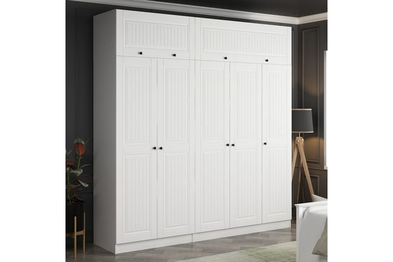 Garderobe Cambrian 225 cm - Hvit - Oppbevaring - Garderober & garderobesystem