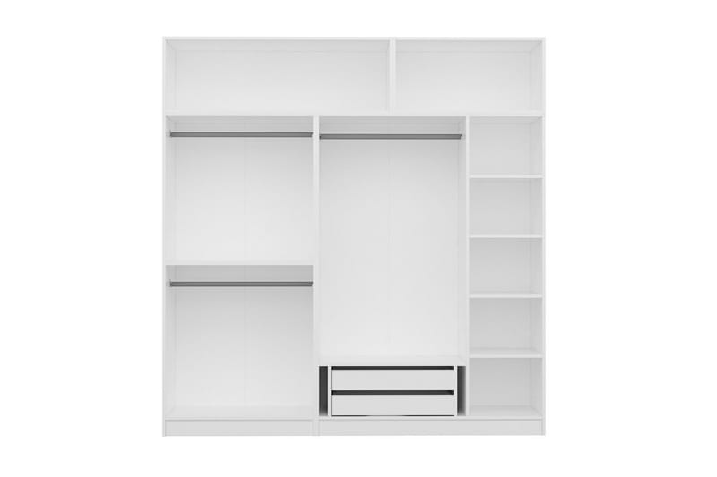 Garderobe Cambrian 225 cm - Hvit - Oppbevaring - Garderober & garderobesystem