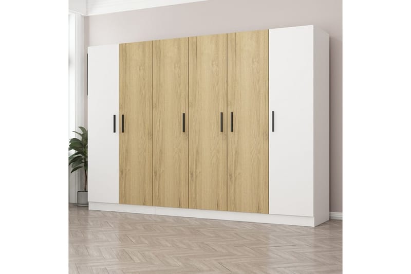 Garderobe Cambrian 225 cm - Hvit - Oppbevaring - Garderober & garderobesystem