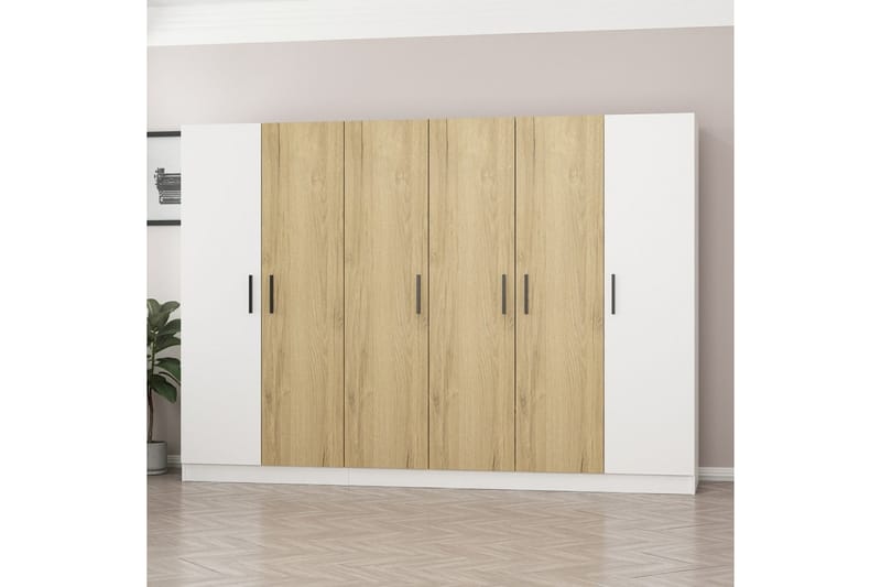 Garderobe Cambrian 225 cm - Hvit - Oppbevaring - Garderober & garderobesystem