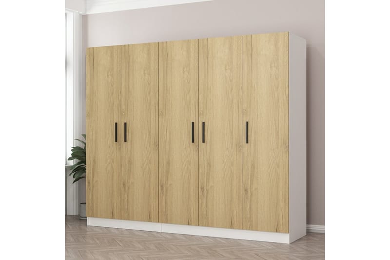 Garderobe Cambrian 225 cm - Valnøtt - Oppbevaring - Garderober & garderobesystem